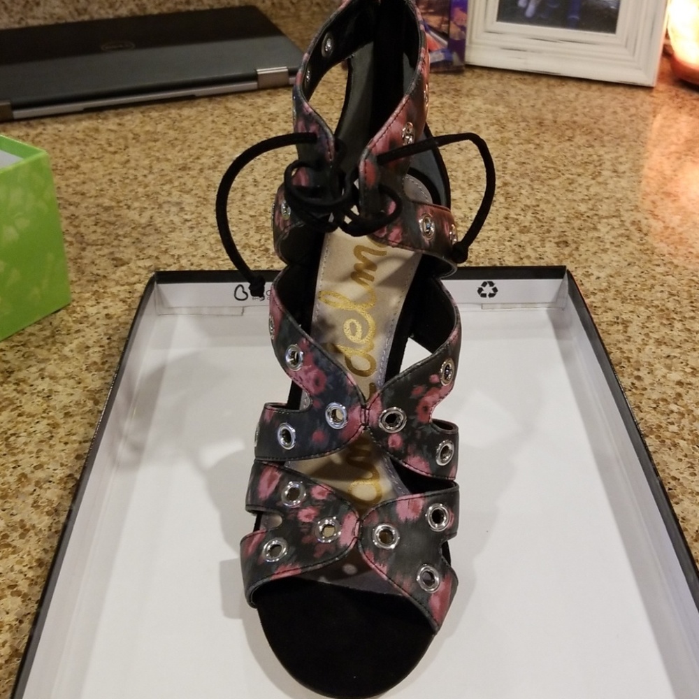 Sam Edelman floral heels